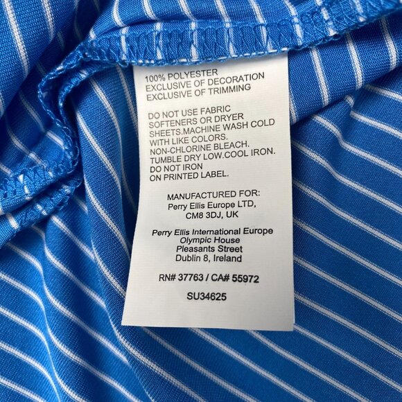 PGA TOUR Striped Polo Shirt Men’s Size XL Blue,Golf,Sun Protection NWT $62 - Picture 9 of 12